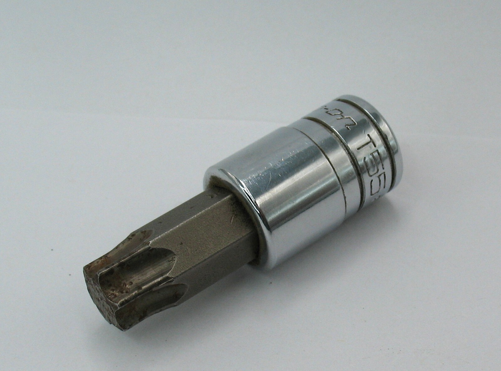 Snap On FTX55E 3/8” Drive T55 TORX Chrome Socket Bit Made in USA