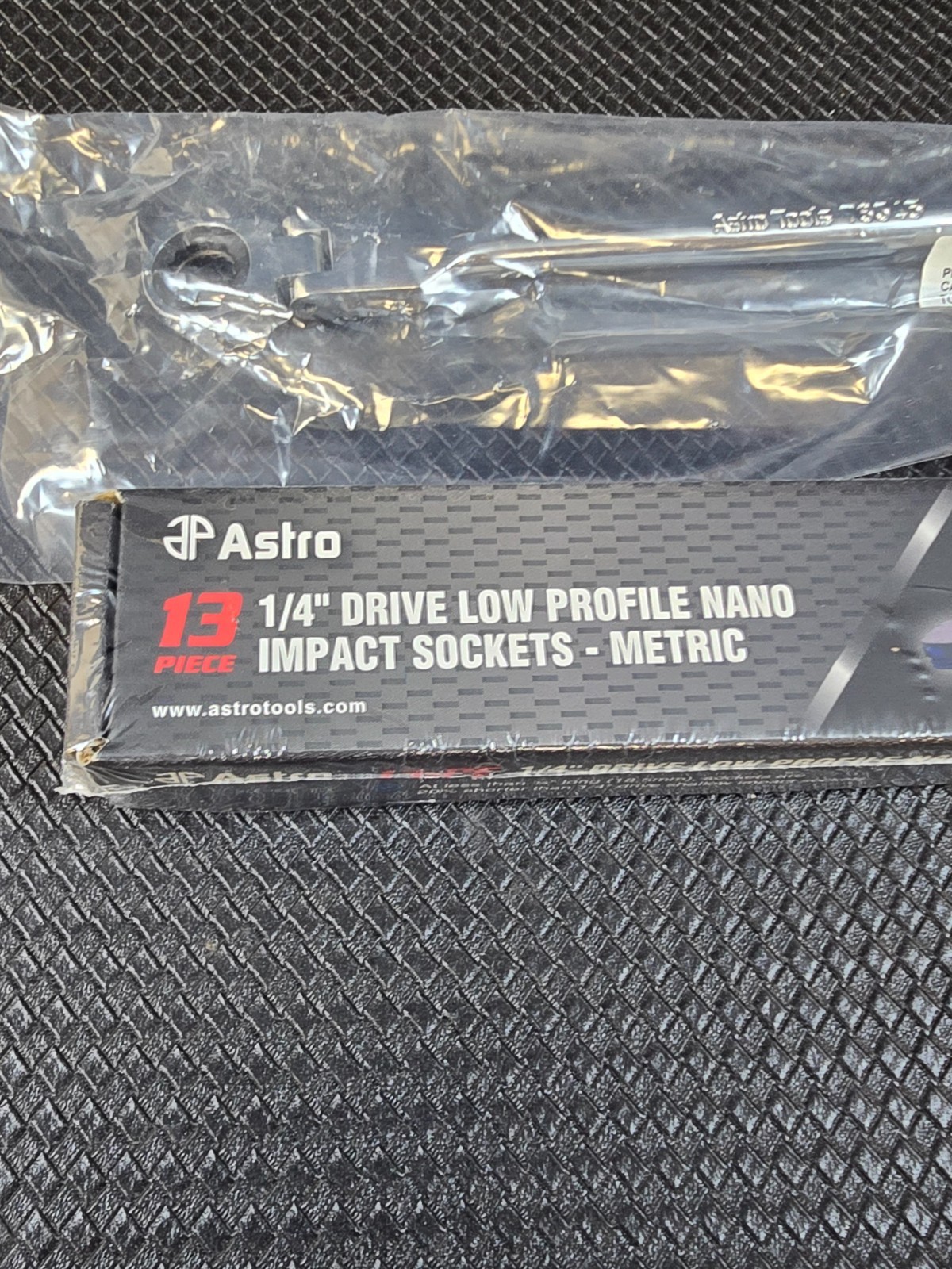 Astro Tools 78113 13 piece 1/4 drive nano impact socket set and ratchet 78345