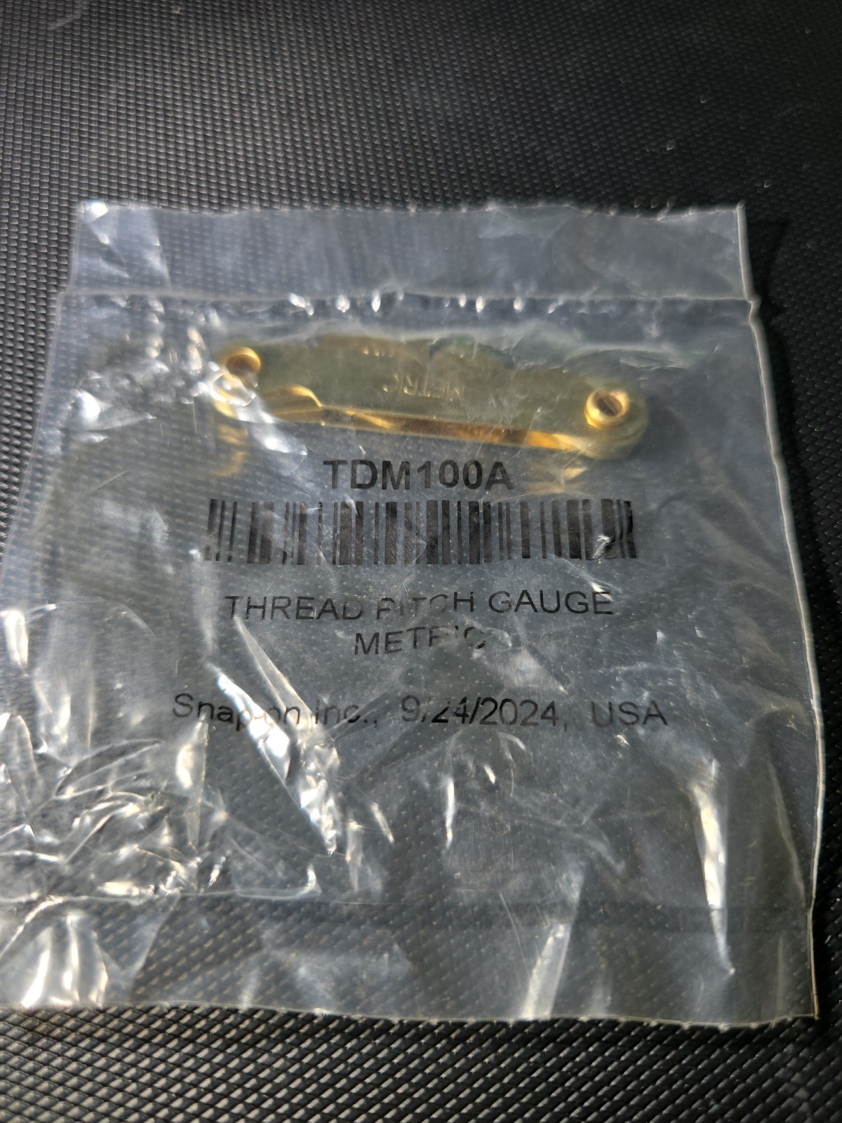 Snap-on Tools USA NEW Metric Thread Pitch Gauge TDM100A