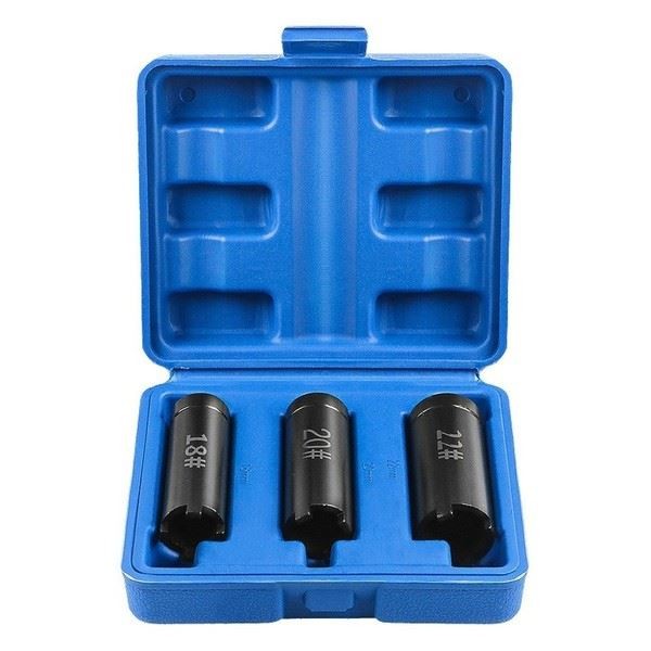 Motorcycle Clutch Nut Socket Set Three Piece Four Claw 12 Inch Drive Tool Kit