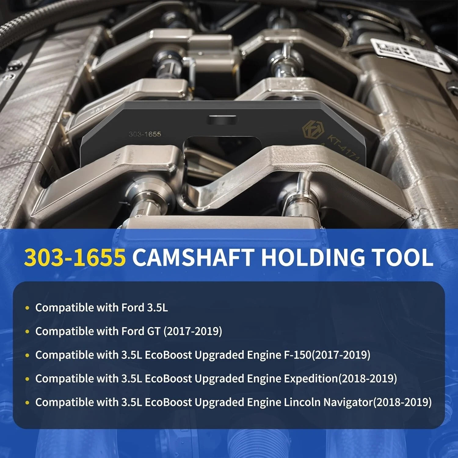 Camshaft Alignment Timing Tool Kit for Ford 3.5L V6 EcoBoost Upgraded 303-1655
