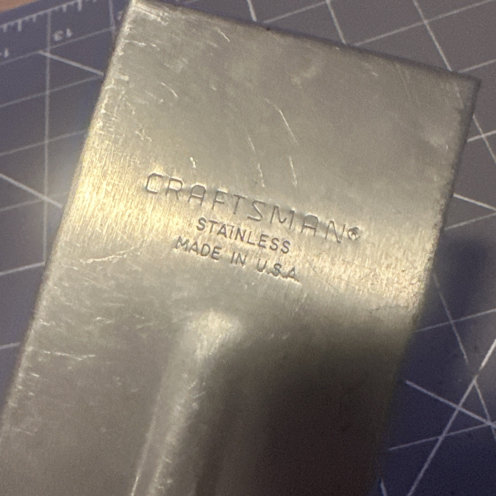 Craftsman Stainless Inspection Mirror Tool USA 2″ Rectangle , 11 To 15″ Length