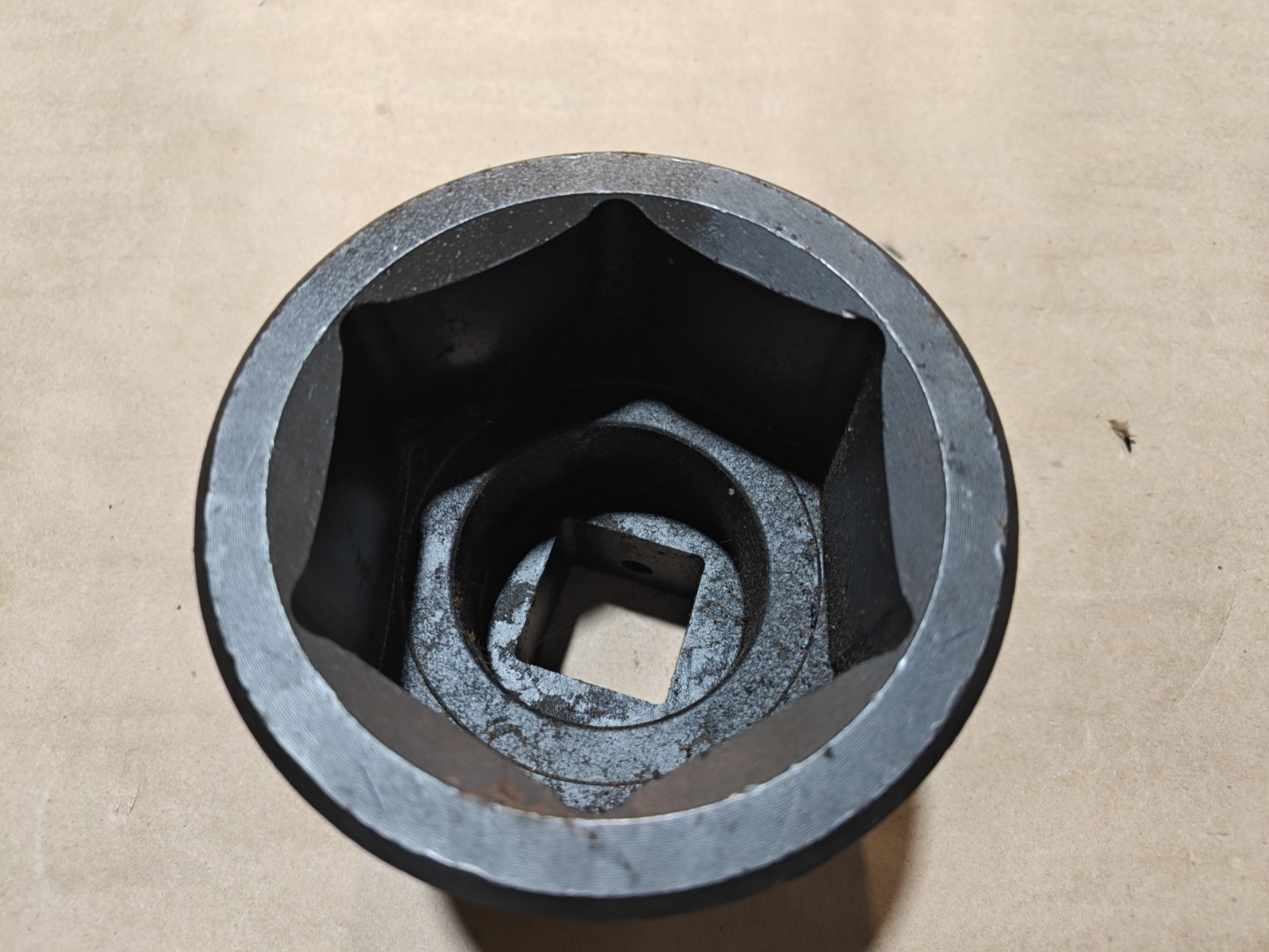 WRIGHT 848-90 Impact Socket 1 1/2 in Drive, 90 mm, 6-Point, Std, Black Oxide