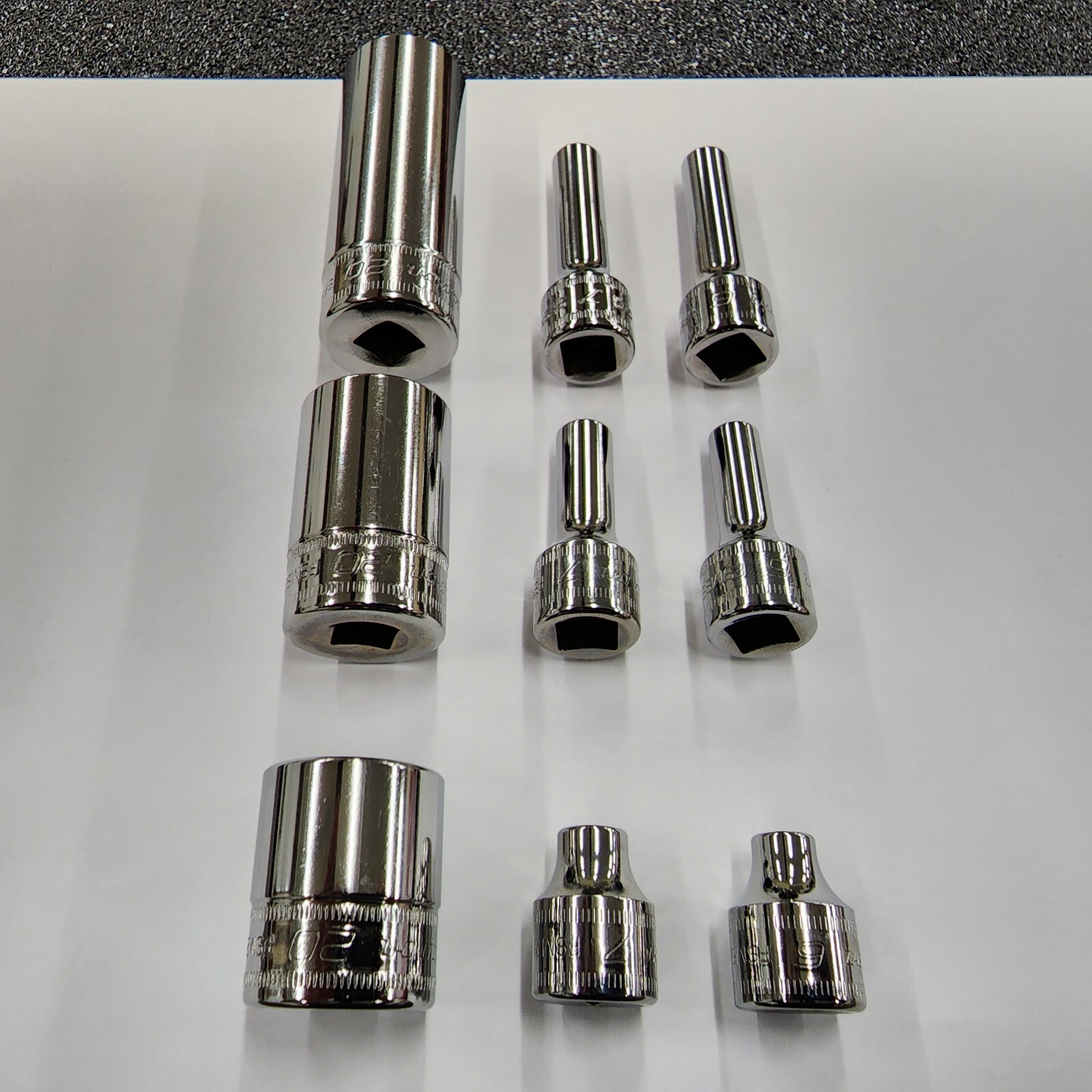 Snap-on Tools 9pc 3/8″ Drive Metric 6 / 7 / 20mm Socket Add-on Set FSM71 SFSM201