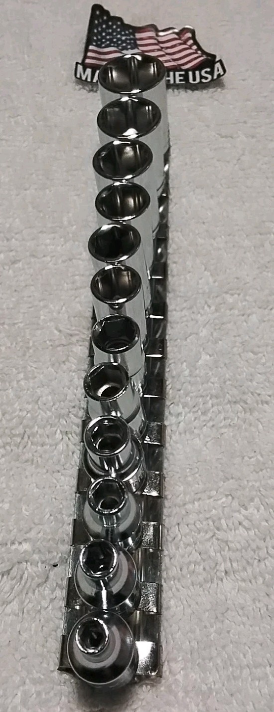 HERBRAND 12PC 1/4″ DRIVE SOCKET SET 6PT SAE USA 🇺🇸