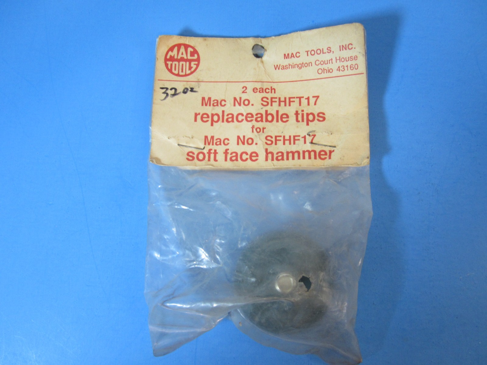 MAC TOOLS SFHFT17, Blue End 1-each for 32oz Soft Blow Hammer