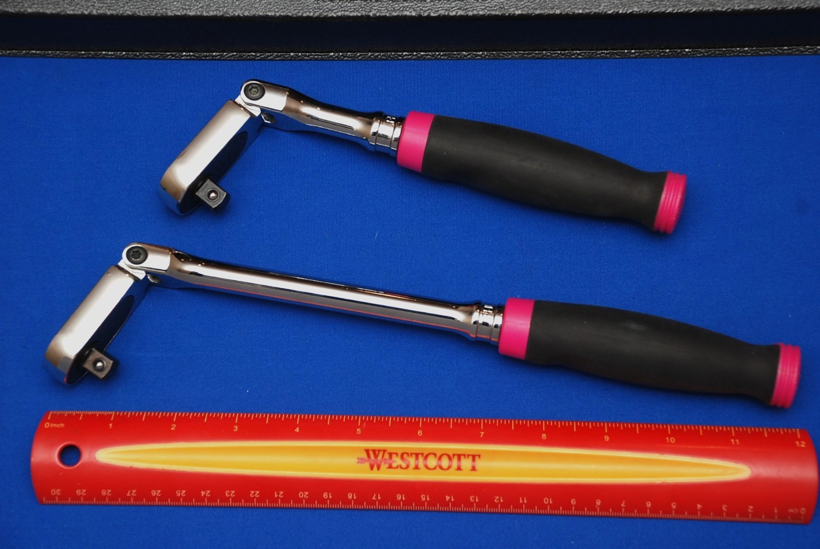 Snap-on NEWEST 100 Tooth 3/8″ Drive Cynergy Electric Pink Flex-Head Ratchet Set