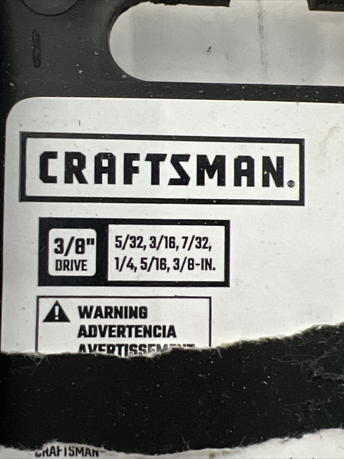 CRAFTSMAN Hex Bit Socket Set, 3/8″ Drive, SAE, 6-Piece (CMMT34447)