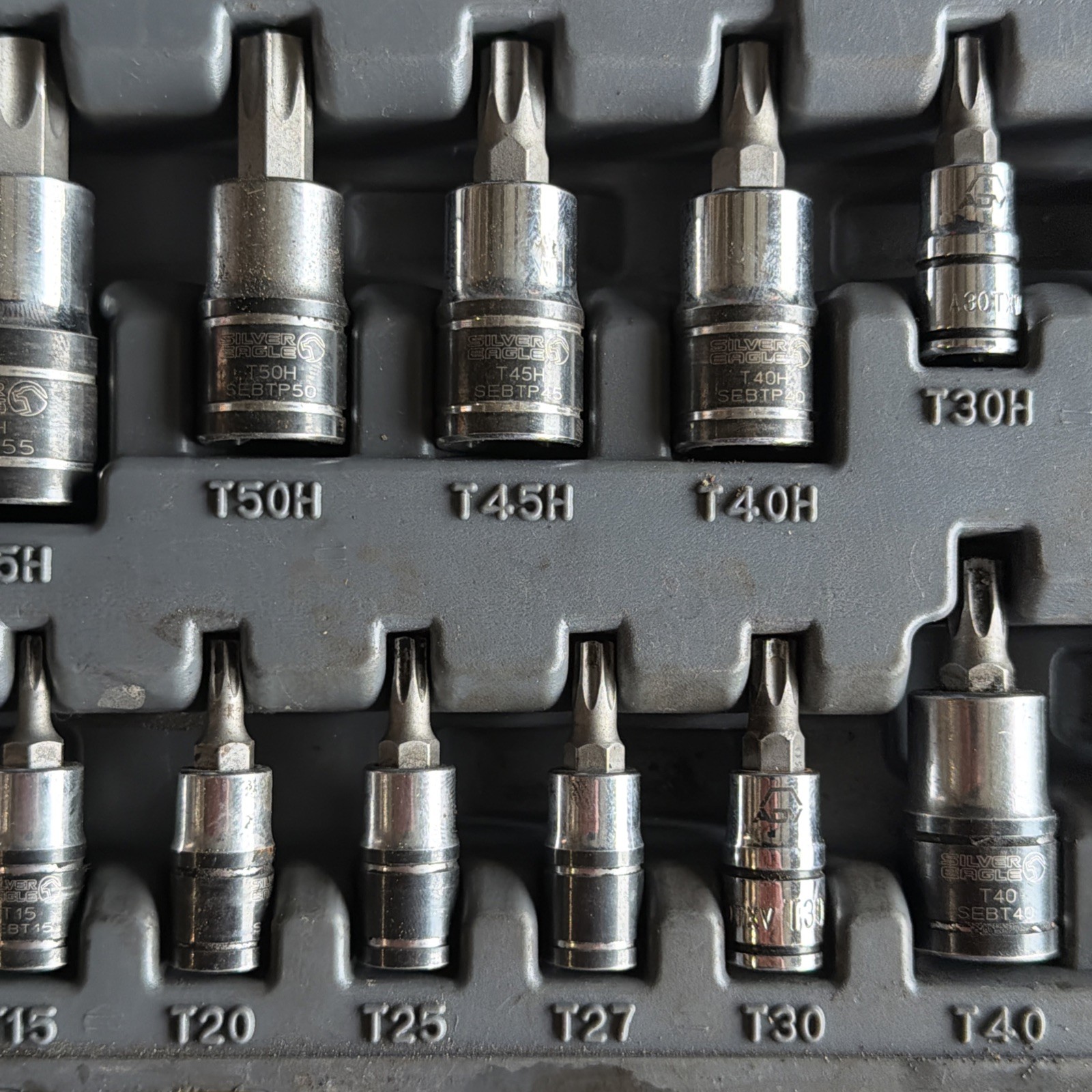 Matco Silver Eagle Torx Regular Tamper Proof Bit Driver Socket Set SBS23SE READ!