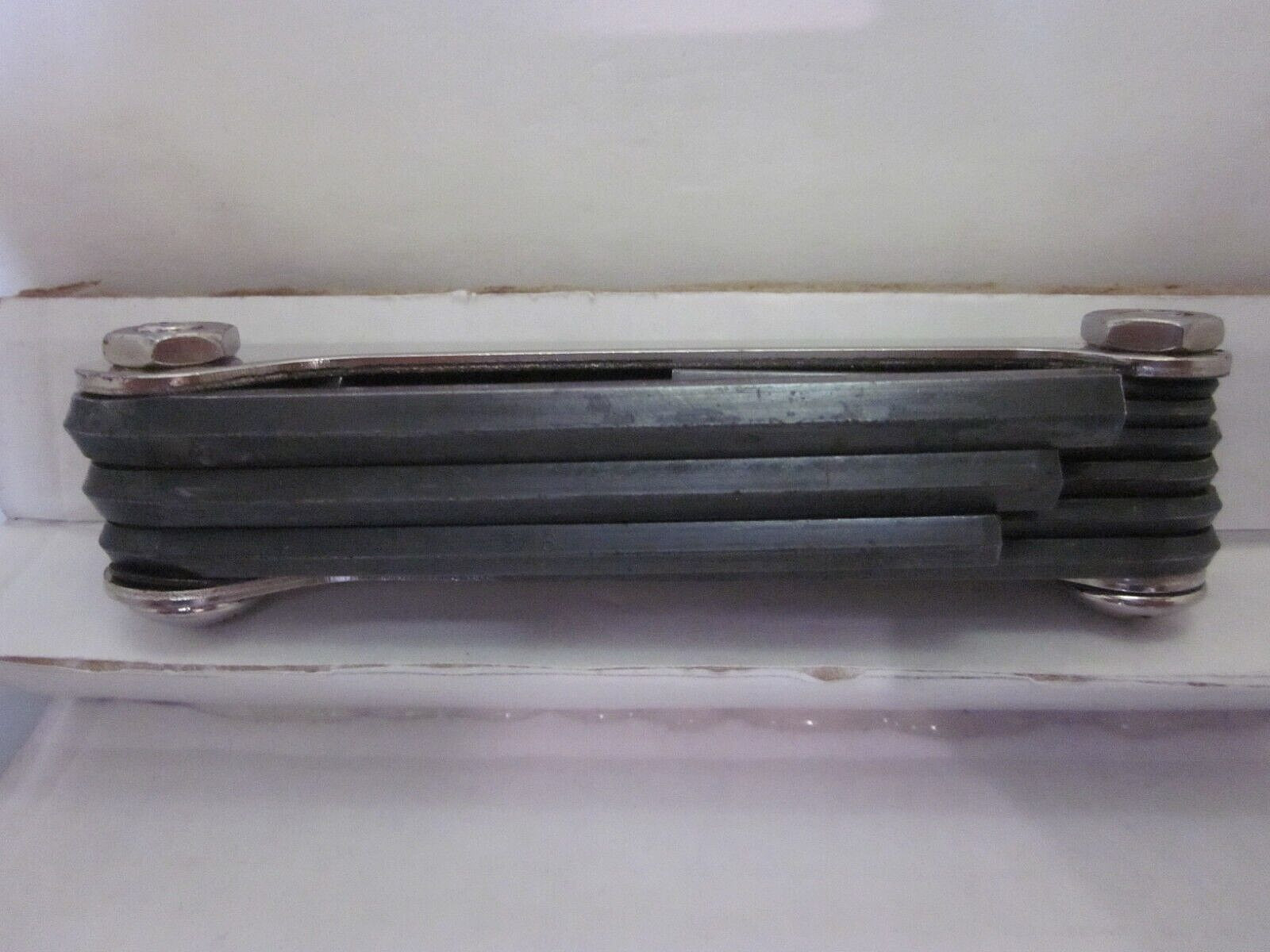 EKLIND TOOL No. 91 Folding Hex Keys Allen Wrench Set 9 Sizes SAE USA