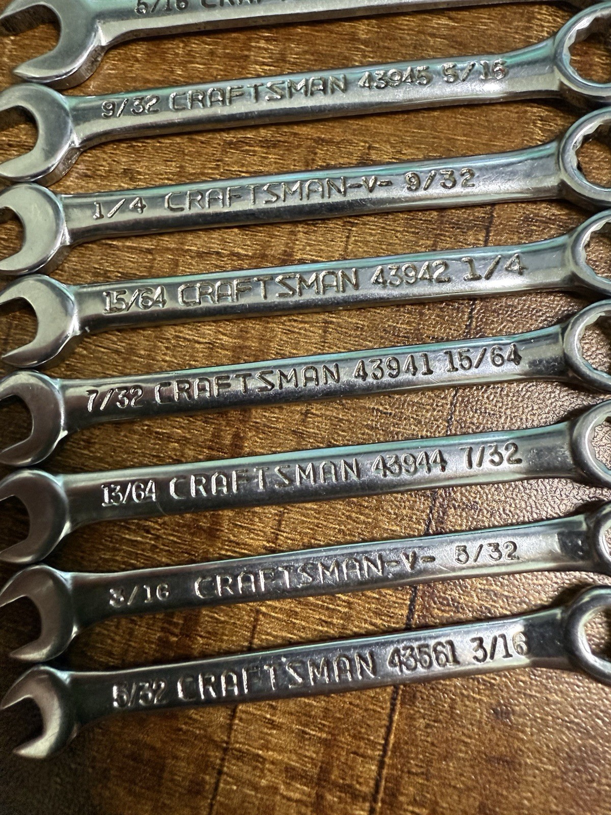 Sears Craftsman SAE Ignition Wrenches # 9-43441