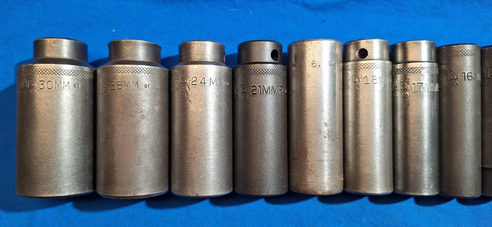 Mac Tools 14pc METRIC 1/2″ dr deep 6 pt impact socket set 30mm-10mm