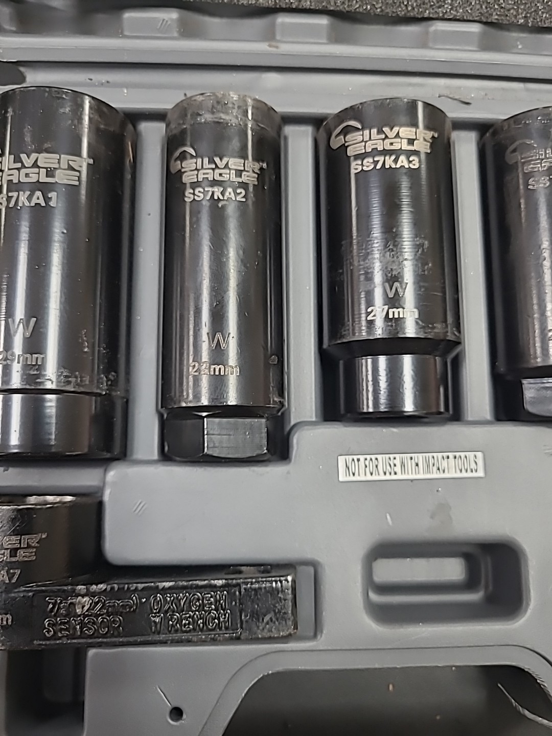 Matco Tools Silver Eagle 7 Piece Oxygen Sensor Socket Set SS7KA (Used)