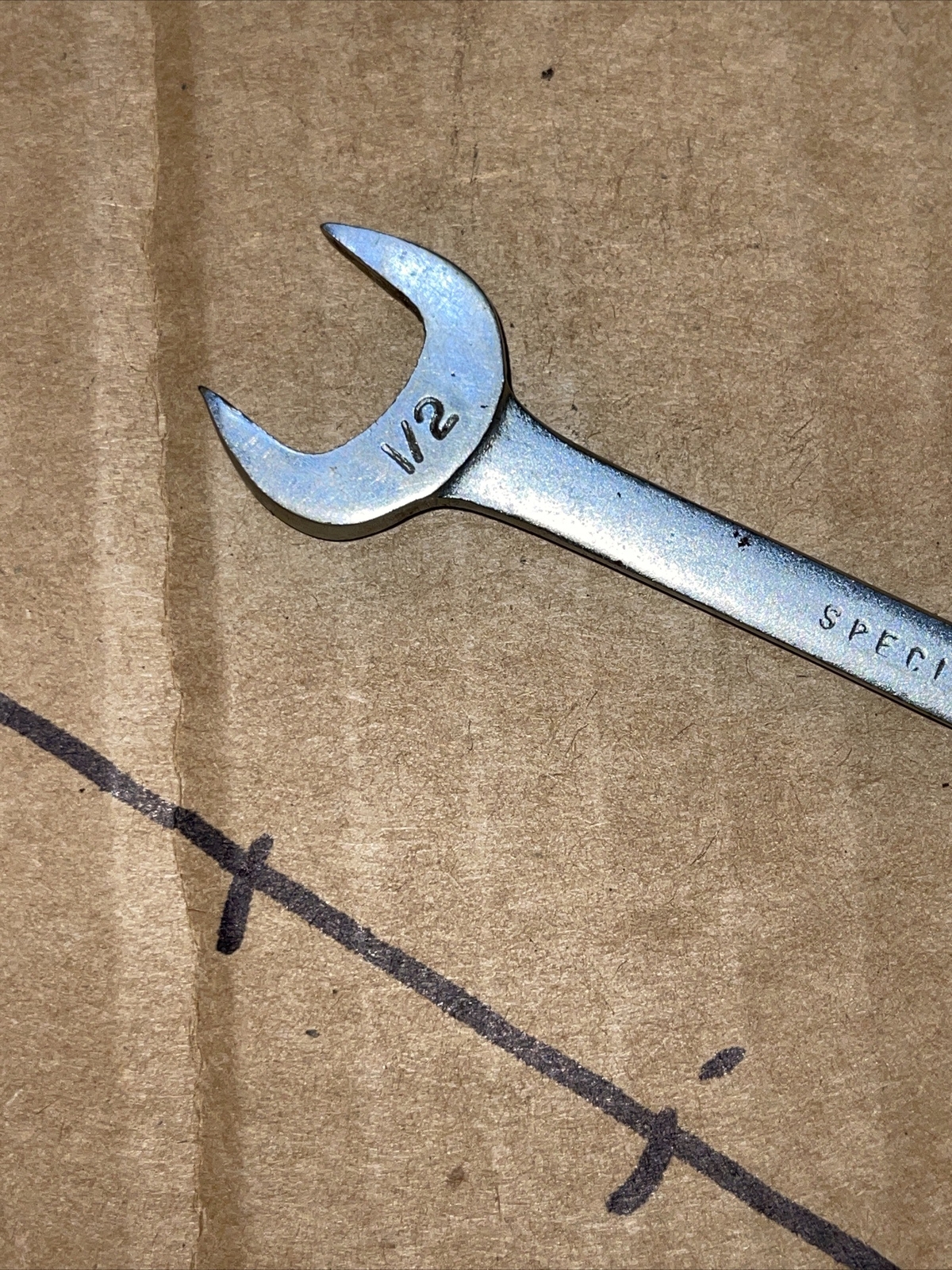Vintage Armstrong USA Special 1/2 In X 7/16 In SAE Midget Open End Wrench