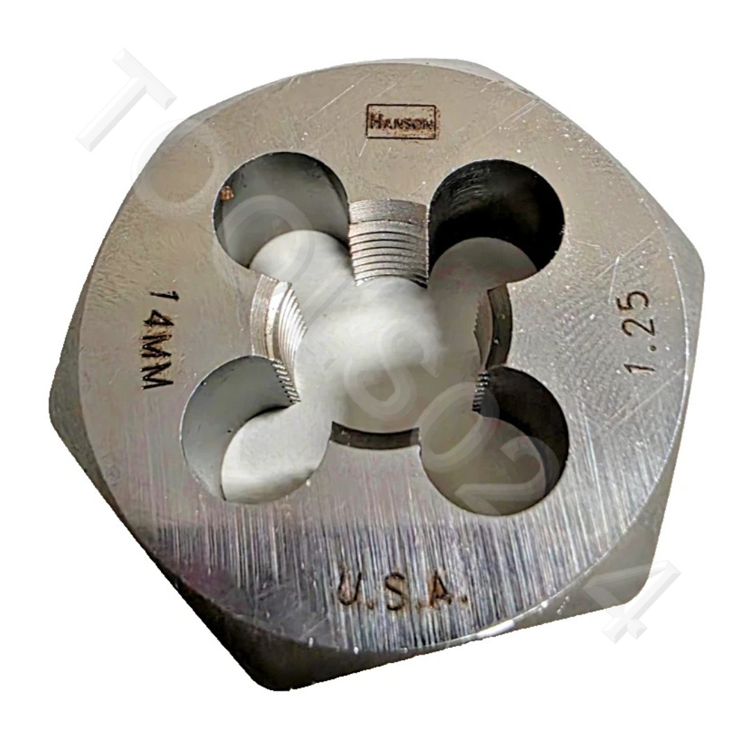 M14 X 1.25 Metric 1.4″Hex Die Irwin Hanson 6949 ZR 14MM CS Rethread USA RH