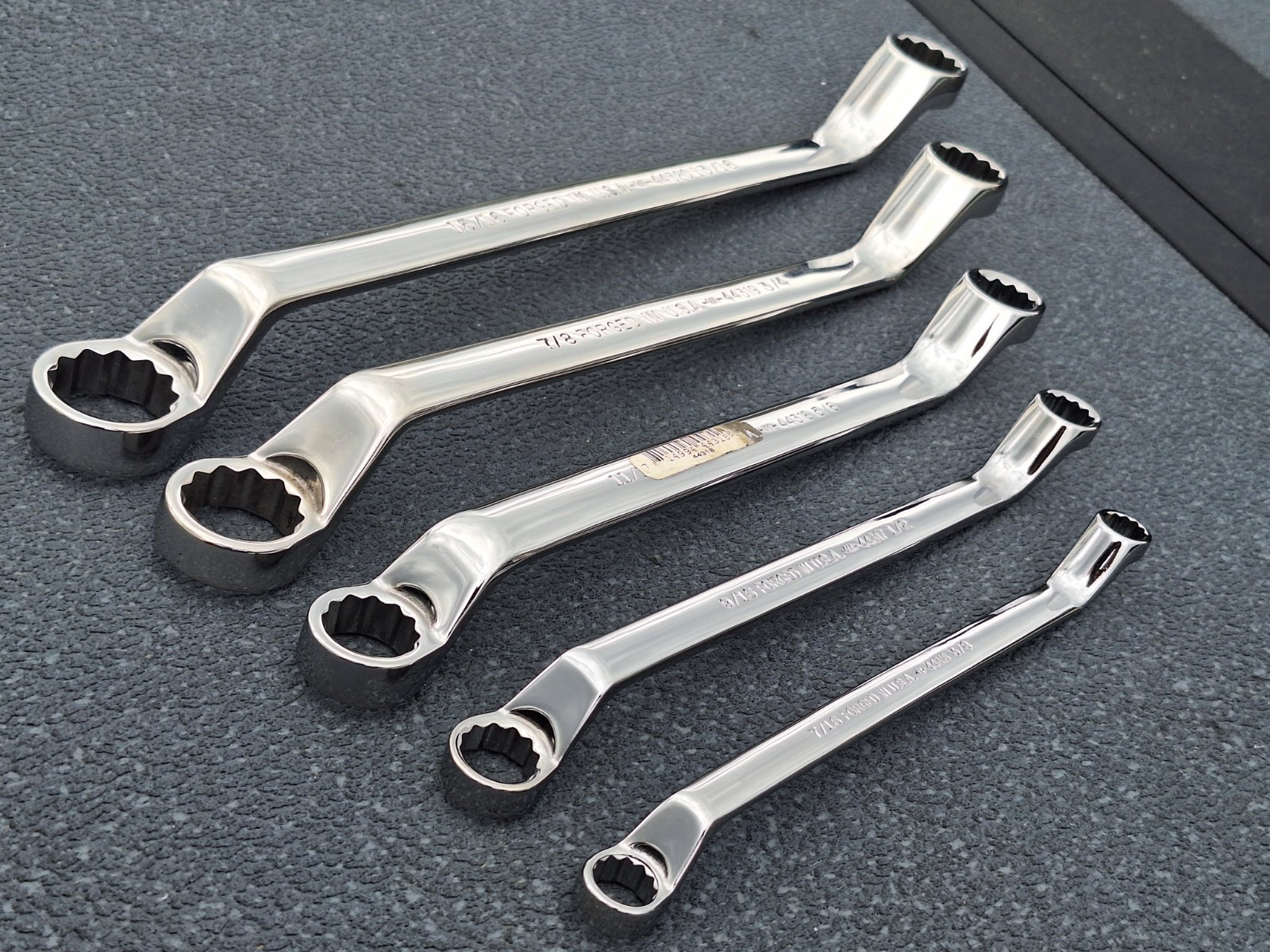 Craftsman Professional USA NOS Deep Offset Polish SAE Wrench Set 5 pcs «2 used»