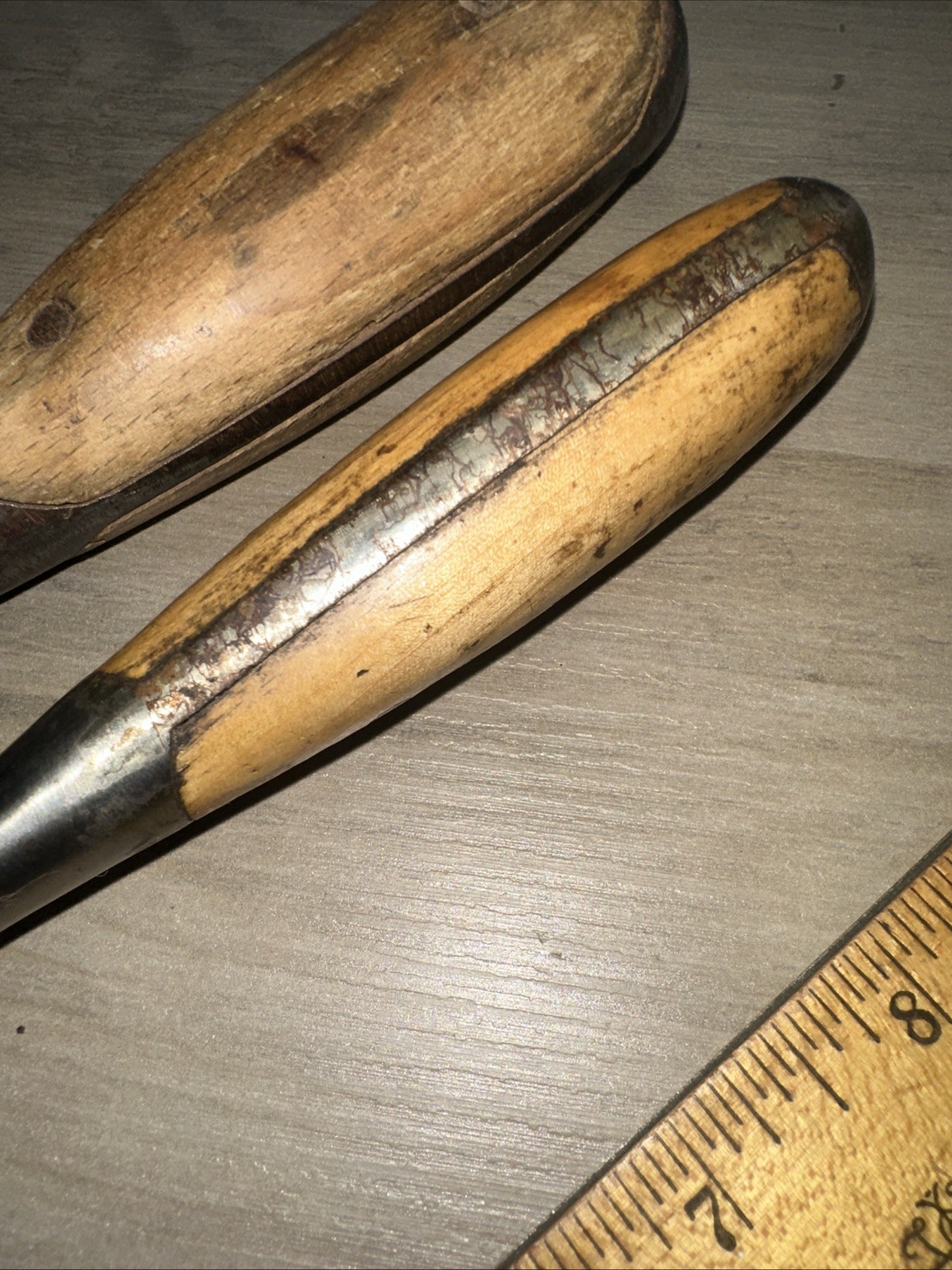 Vintage Federal Screwdriver Flat Slotted Wood Handle & Unbranded Perfect Handle