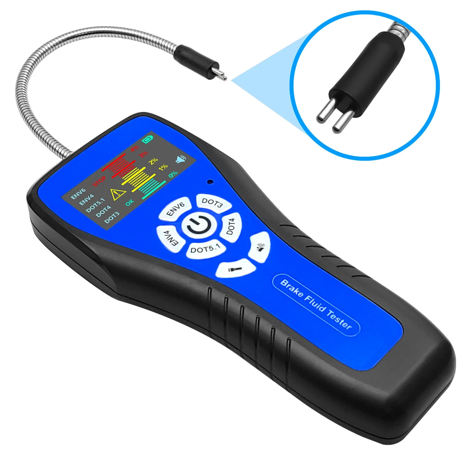 Kuntech Automotive LCD Brake Fluid Tester,for DOT3 DOT4 DOT5.1 ENV6 ENV4 Tester