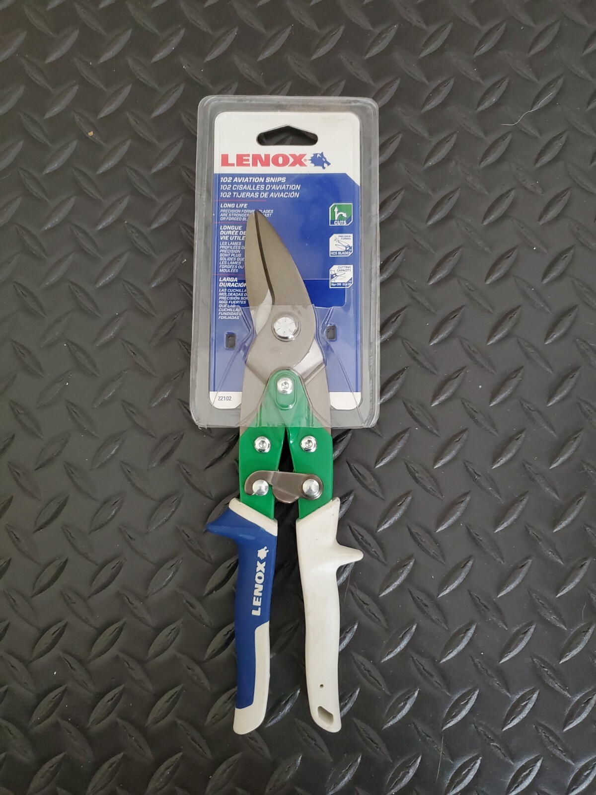 Lenox 102 Aviation Snips. Non Slip Grips. Brand New.