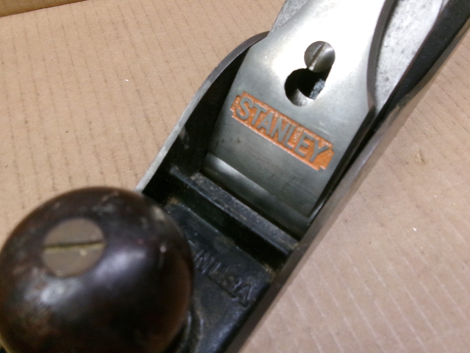 Vintage Stanley BAILEY Hand Plane No. 5 Woodworking Tool Corrugated Bottom