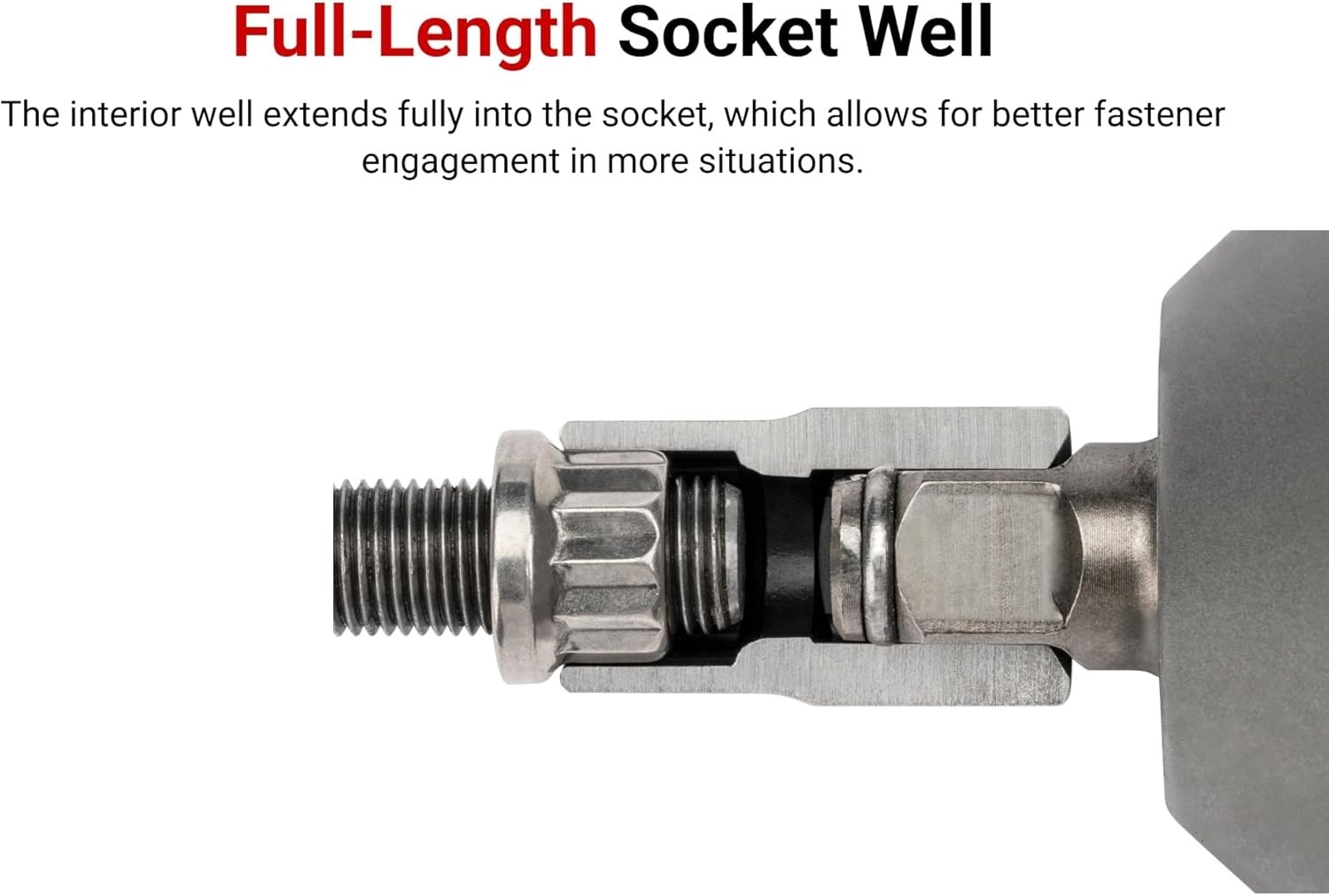 Corrosion-Resistant 11/32-Inch Shallow Impact Socket | Alloy Steel Construction