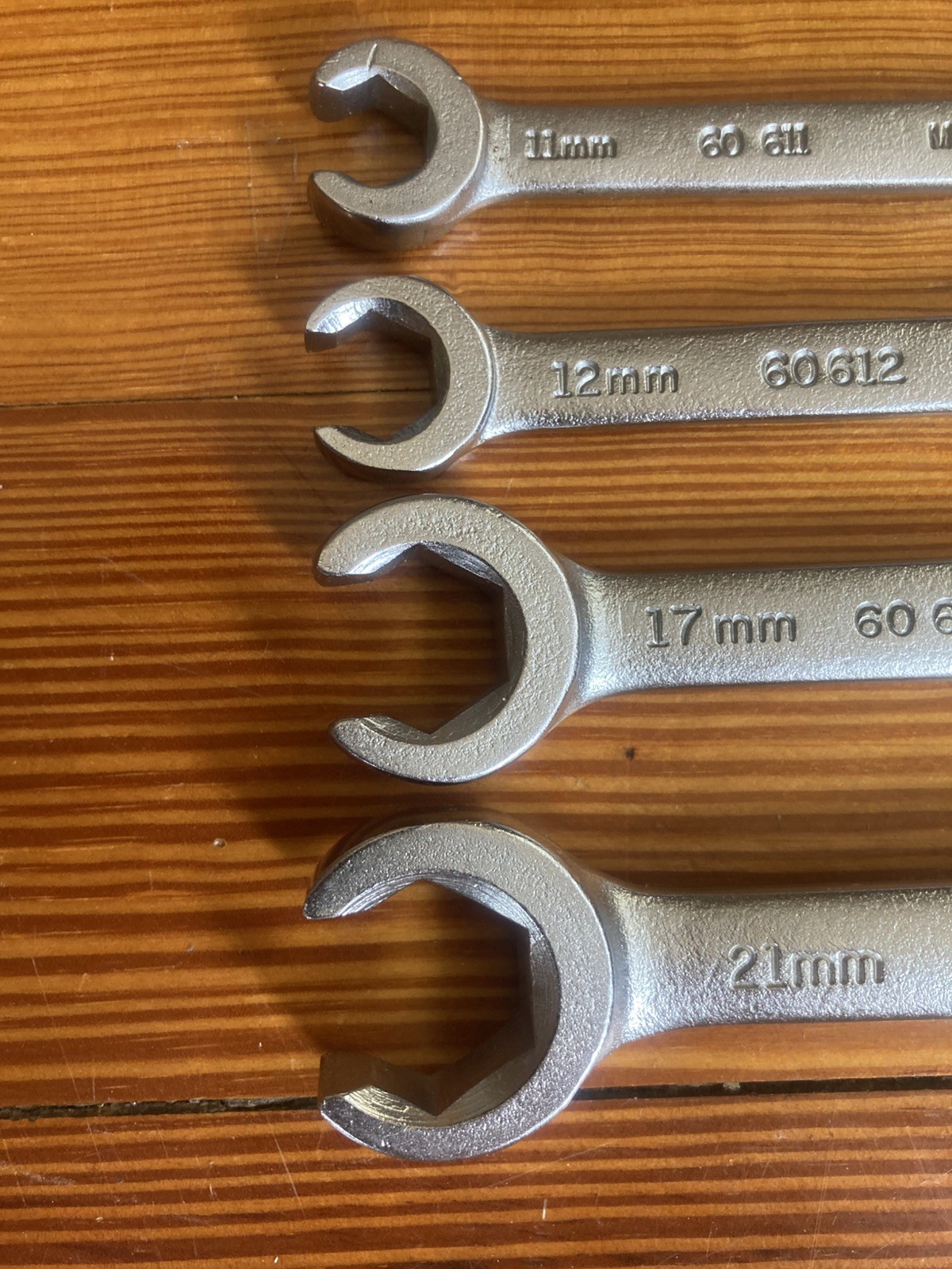 Easco Flare Nut Wrench 4 Pc Set Metric Made In USA