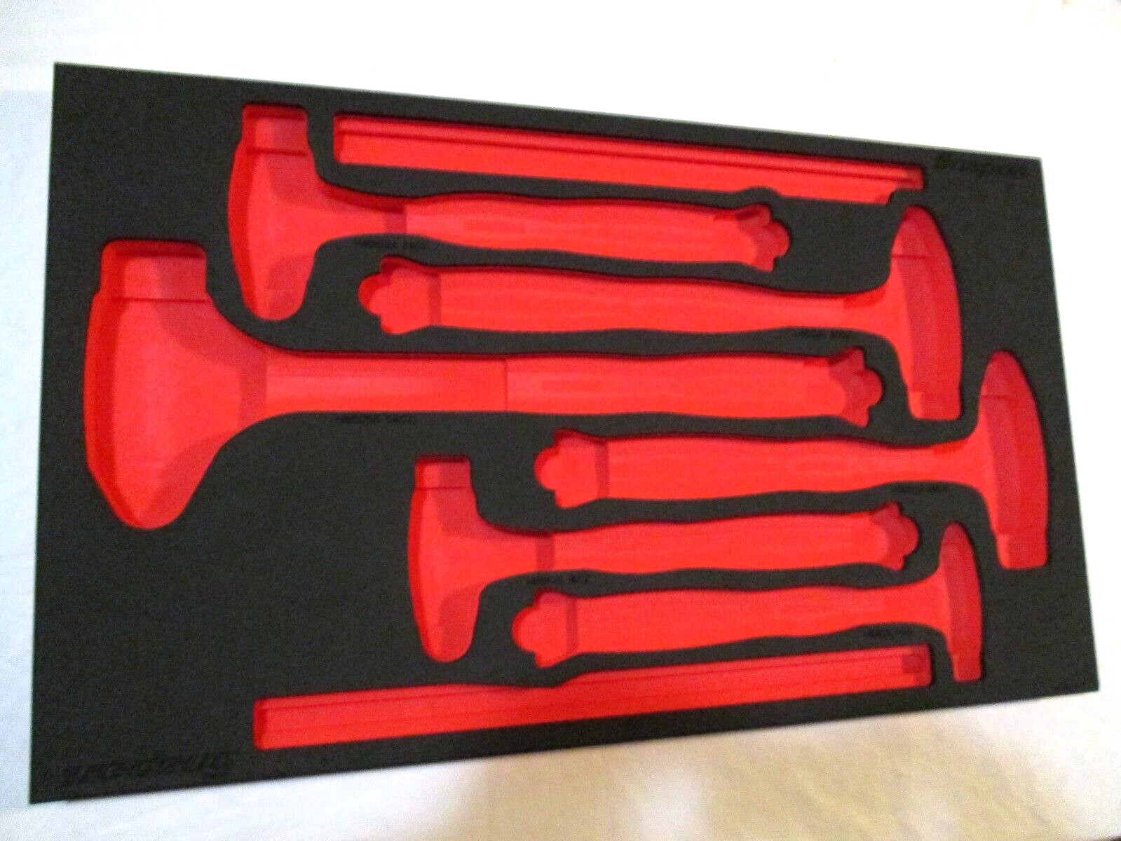 New Snap-on™ Foam Tray Ball Peen Dead Blow Hammer Set HBBD6FR 8 16 24 32 40 56oz