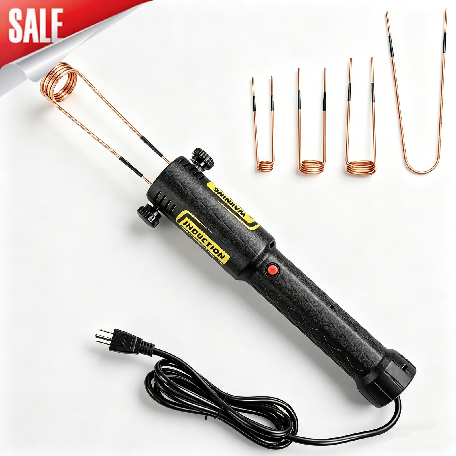 Magnetic Induction Heater Kit Free Coils 1100W for Automotive Portable 4.5A