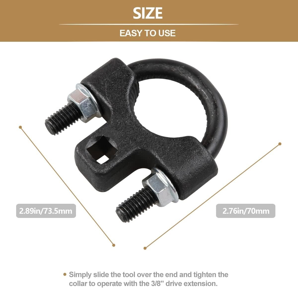 3/8″ Inner Tie Rod End Removal Tool Low-Profile