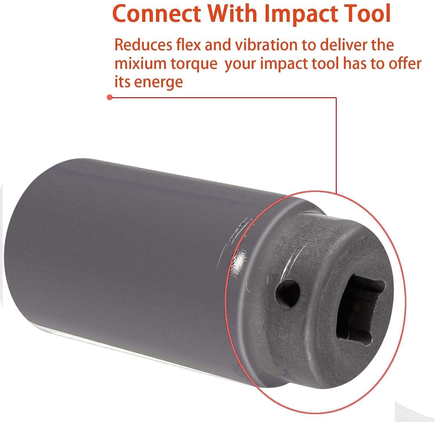 77080 19 mm Harmonic Balancer Socket Tool for Honda Engines (Heavy Steel)