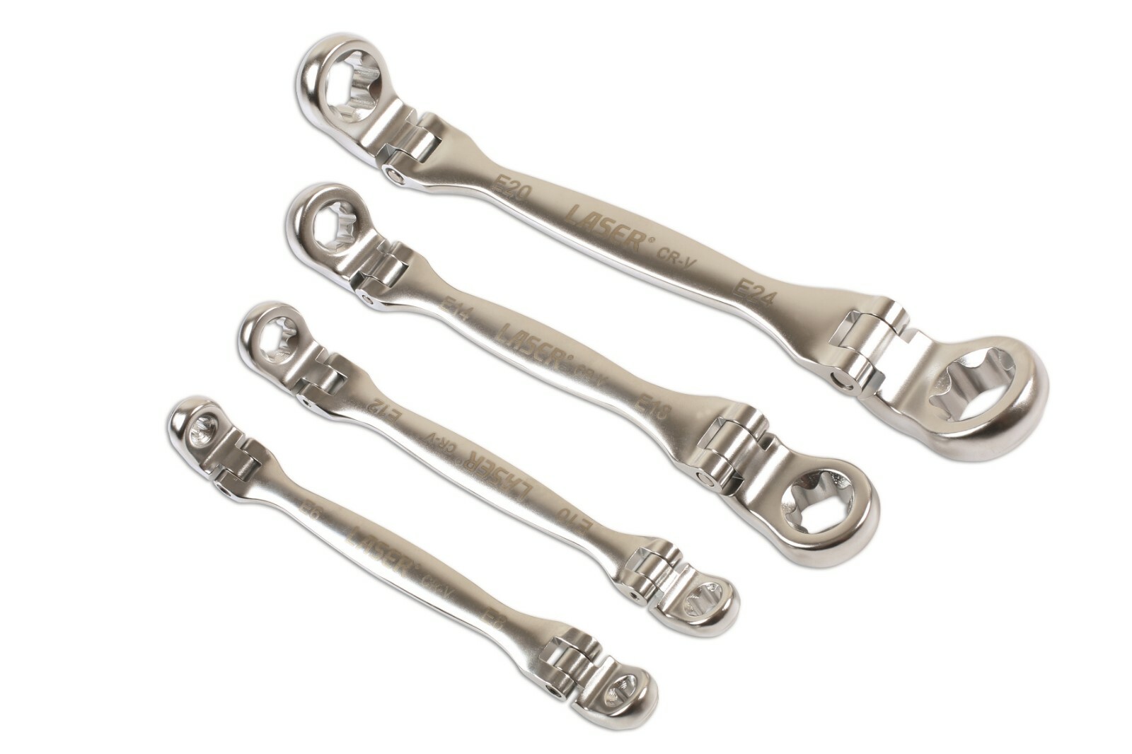 Laser 7260 4 Piece Double Flexible Star Wrench Set