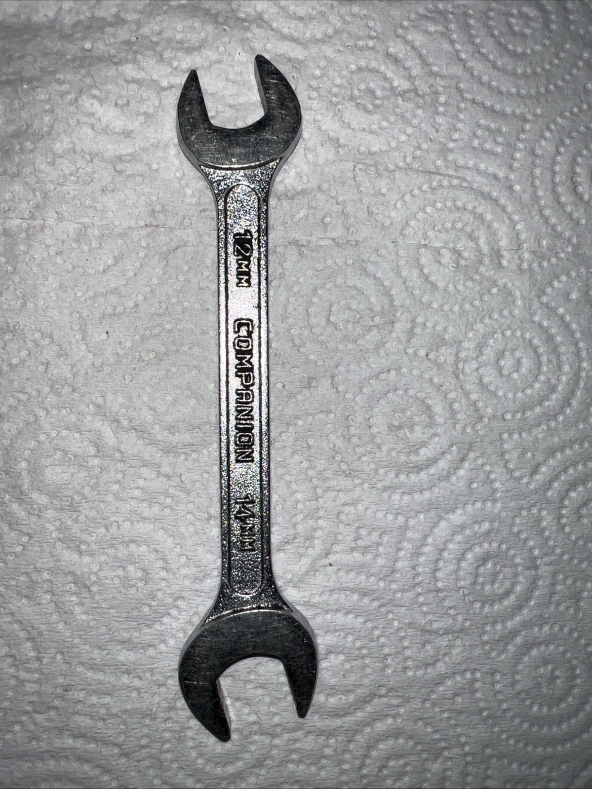 Vintage Companion 12mm & 14mm Metric Open End Wrench Forged Alloy BF JAPAN