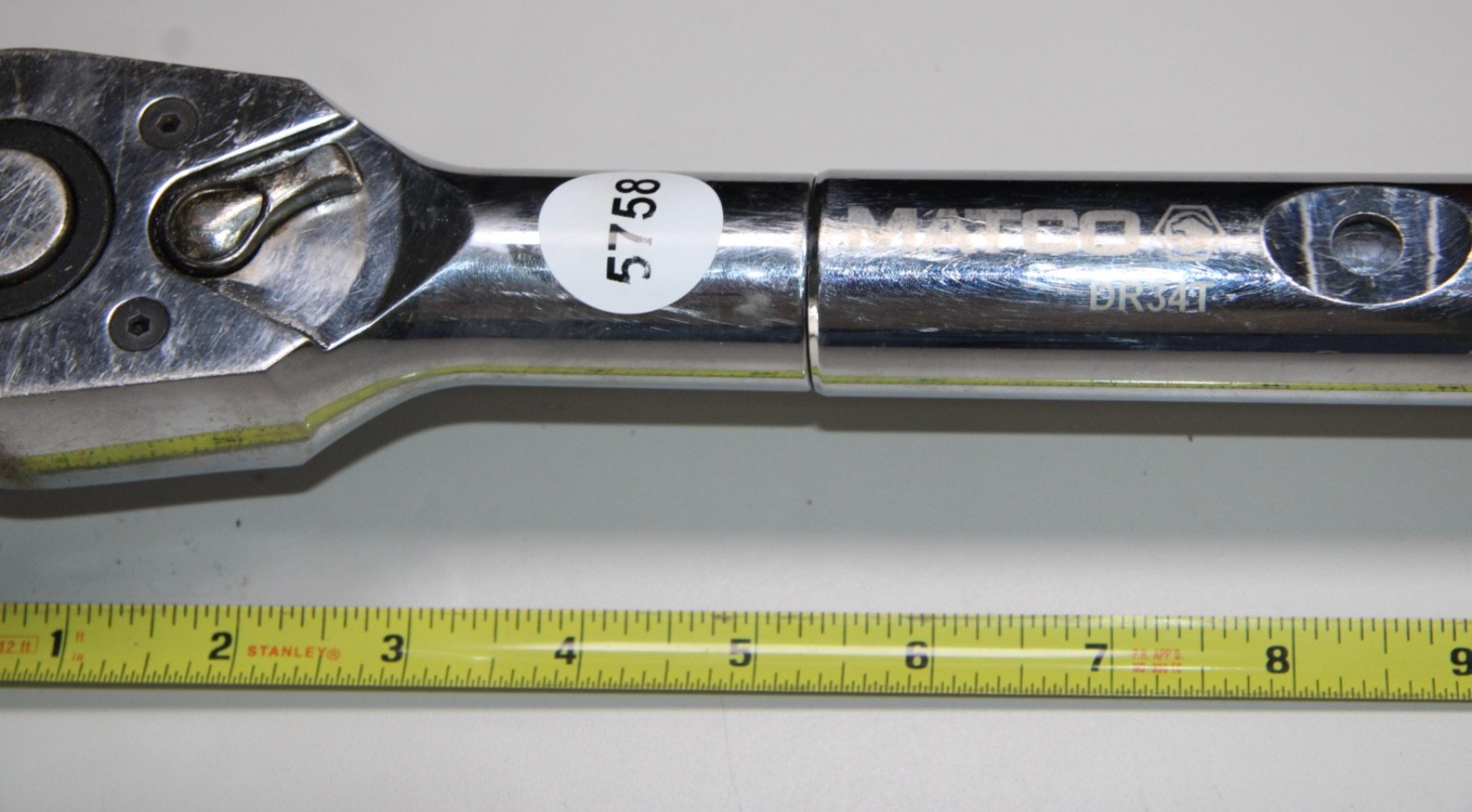 Matco Tools DR34T 3/4” Drive 40” Extendable Ratchet Quick Release Knurled Grip