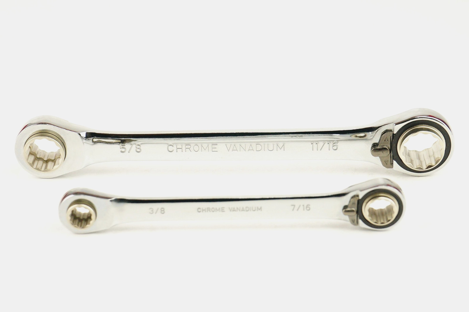 Jonnesway W73202S 2 Pcs 4 IN 1 Reversible Ratcheting Wrench SAE 5/16″ to 3/4″