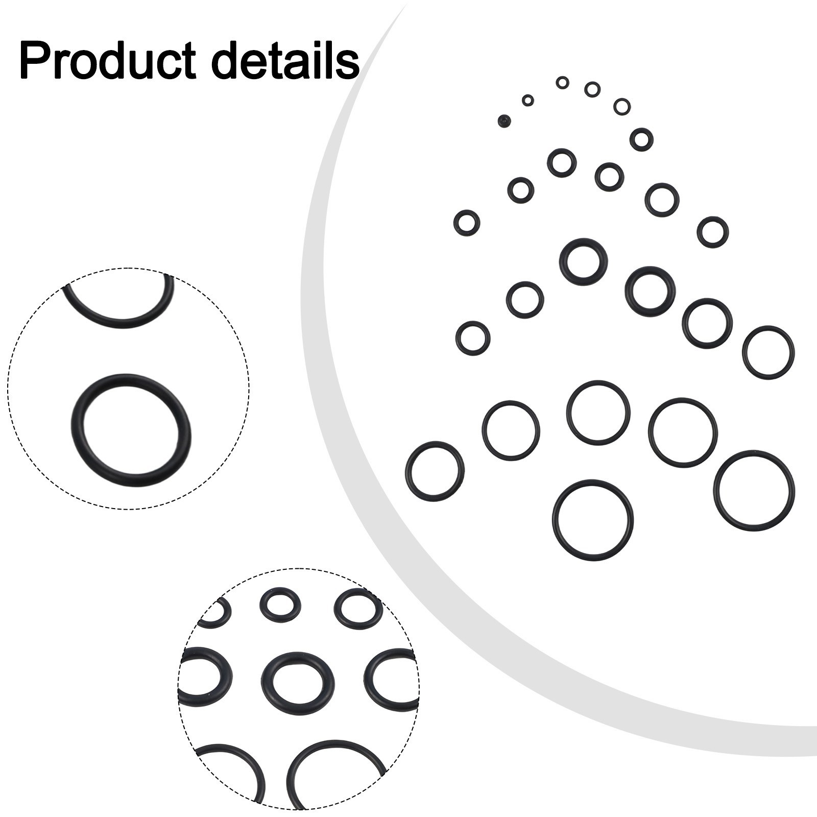 Organized 1020pcs O Rings with Plastic Storage for Easy Identification