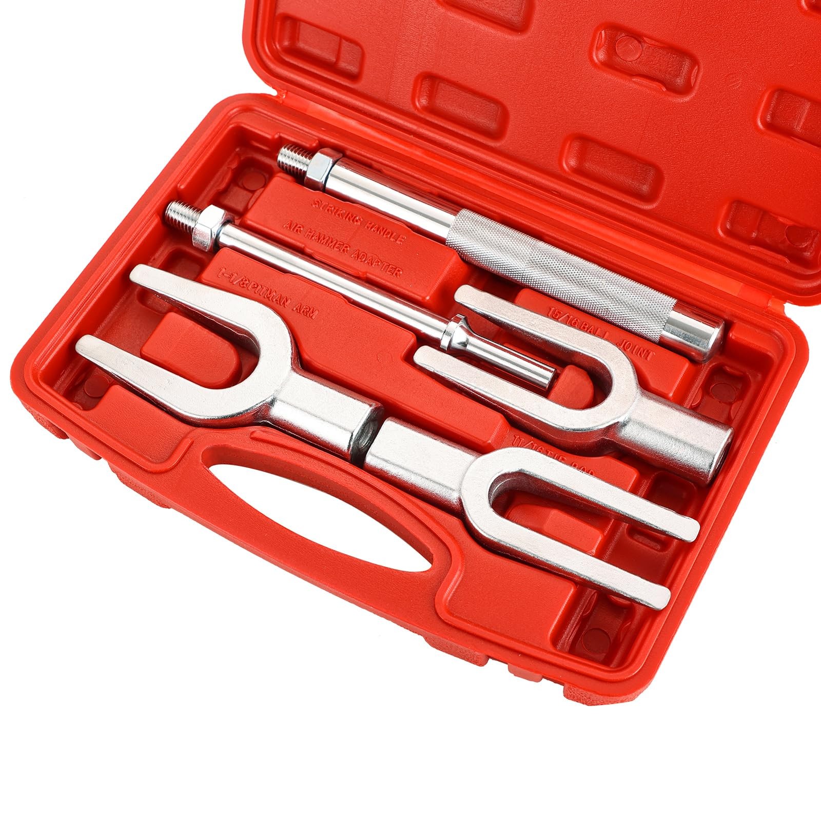 weyleity Ball Joint Separator Set 5PCS Pickle Fork Splitter Kit Red