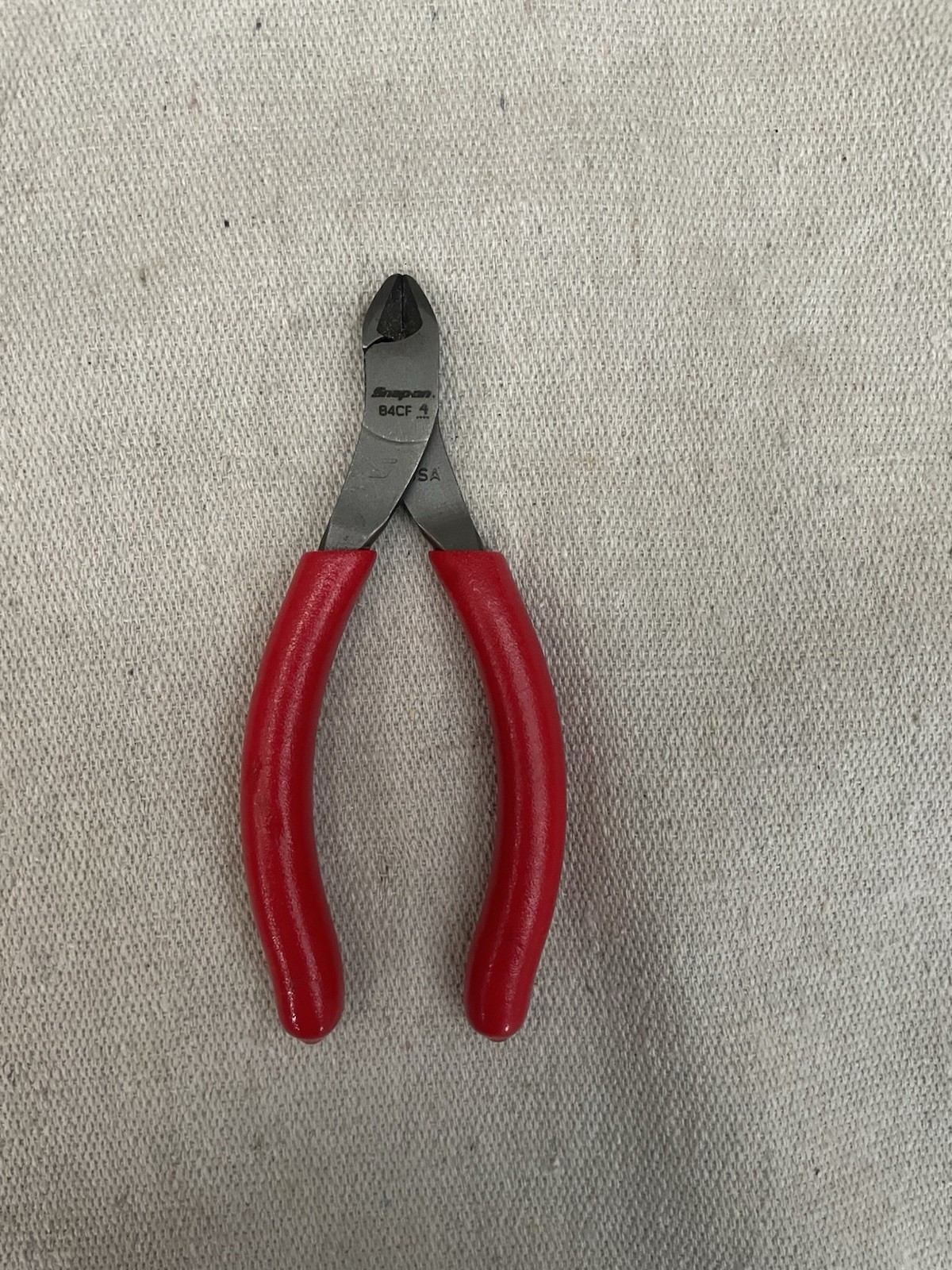 Snap-on Tools USA RED Soft Grip 4″ Diagonal Cutter Pliers 84CF