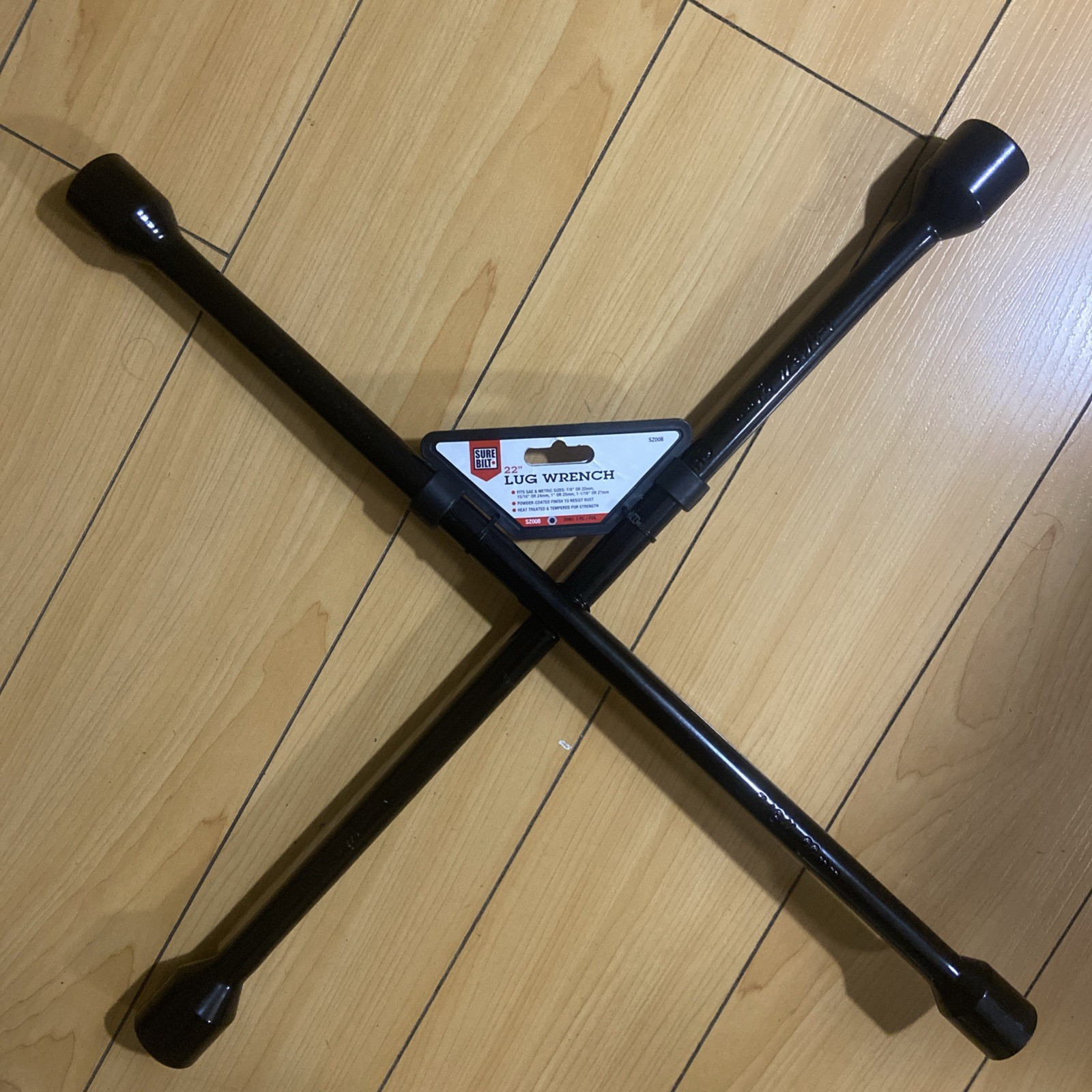 SURE BILT – 4 way 22″ Inch Cross Lug Wrench SZ008 For Car Wheels