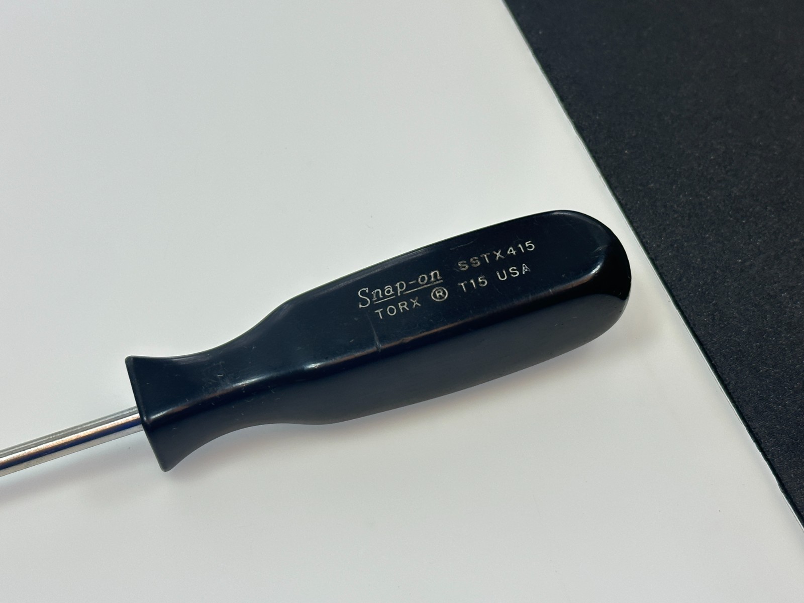 🇺🇸 Snap-on Tools USA SSTX415 T15 Torx Screwdriver, Classic Black Hard Handle