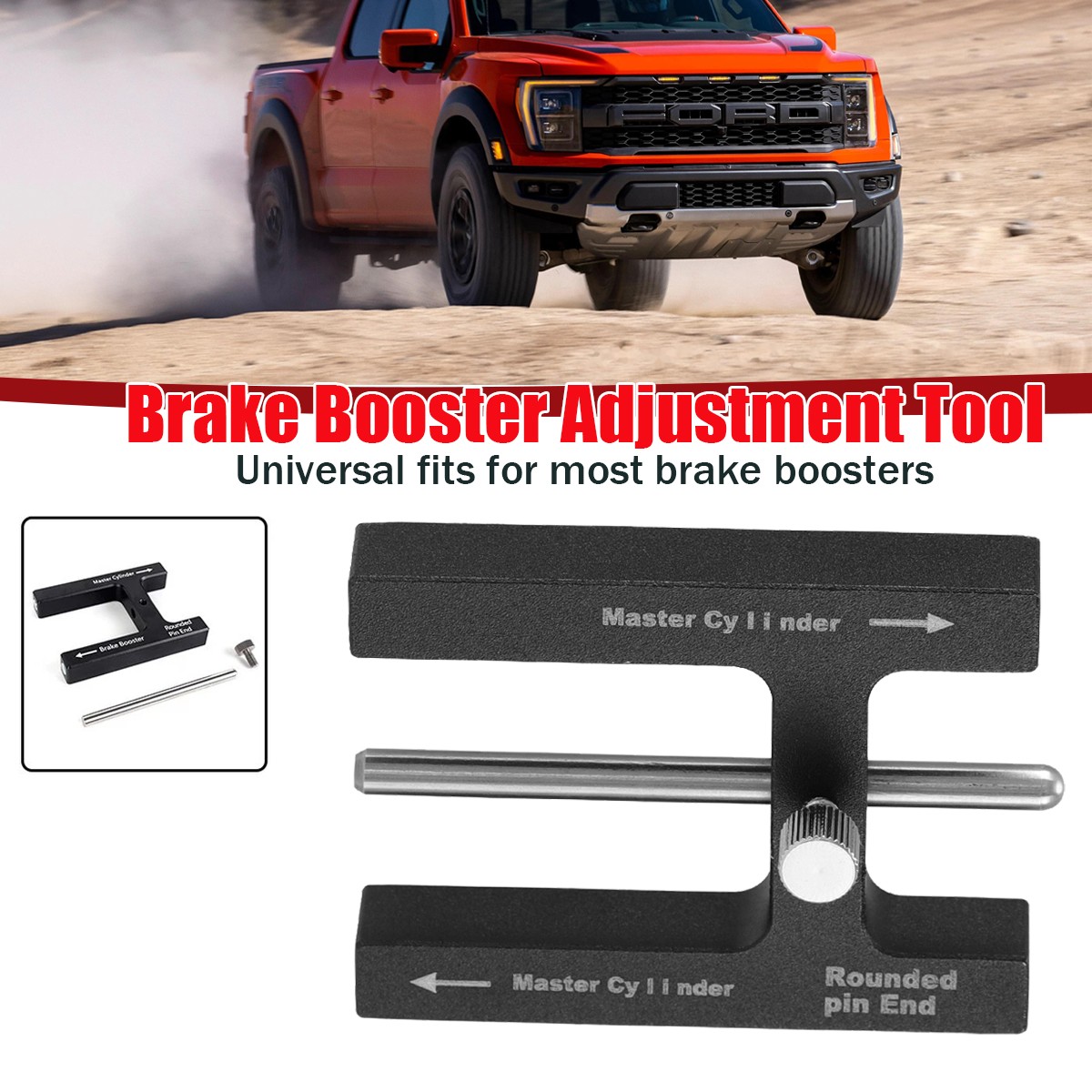 Power Brake Booster Master Cylinder Push Rod Adjustment Brake Measuring Tool