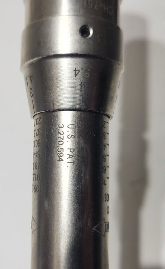Utica CH-75F Micrometer Adjustable ”B” Size Torque Wrench