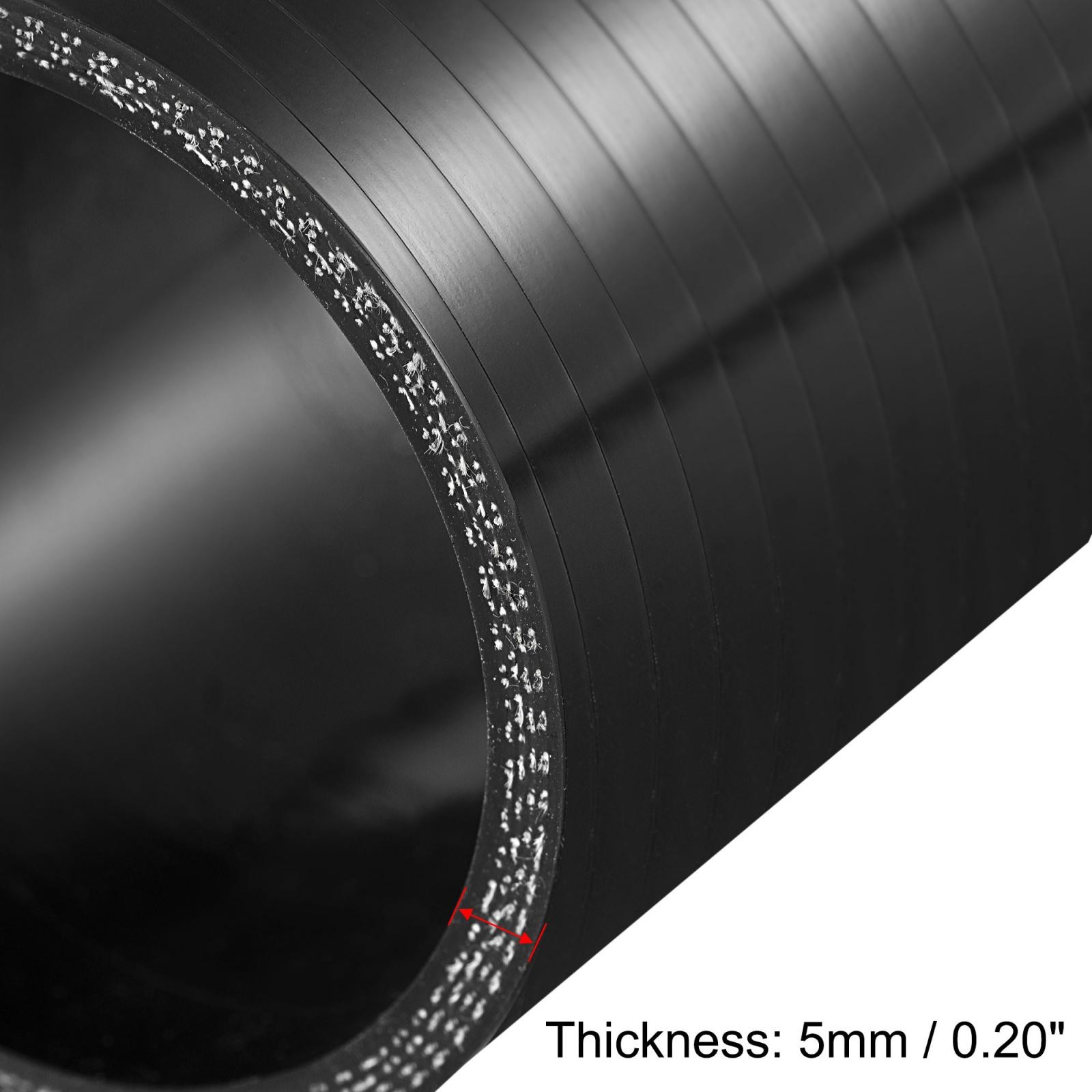 68mm 2.68″ Car ID Straight Silicone Coupler Tube 76mm Black