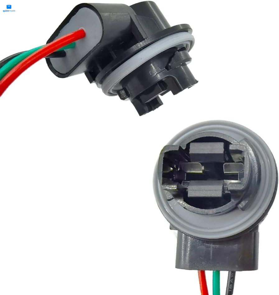 Bulbs Wire Harness Pigtail Light Socket Compatible with LED and 3157B