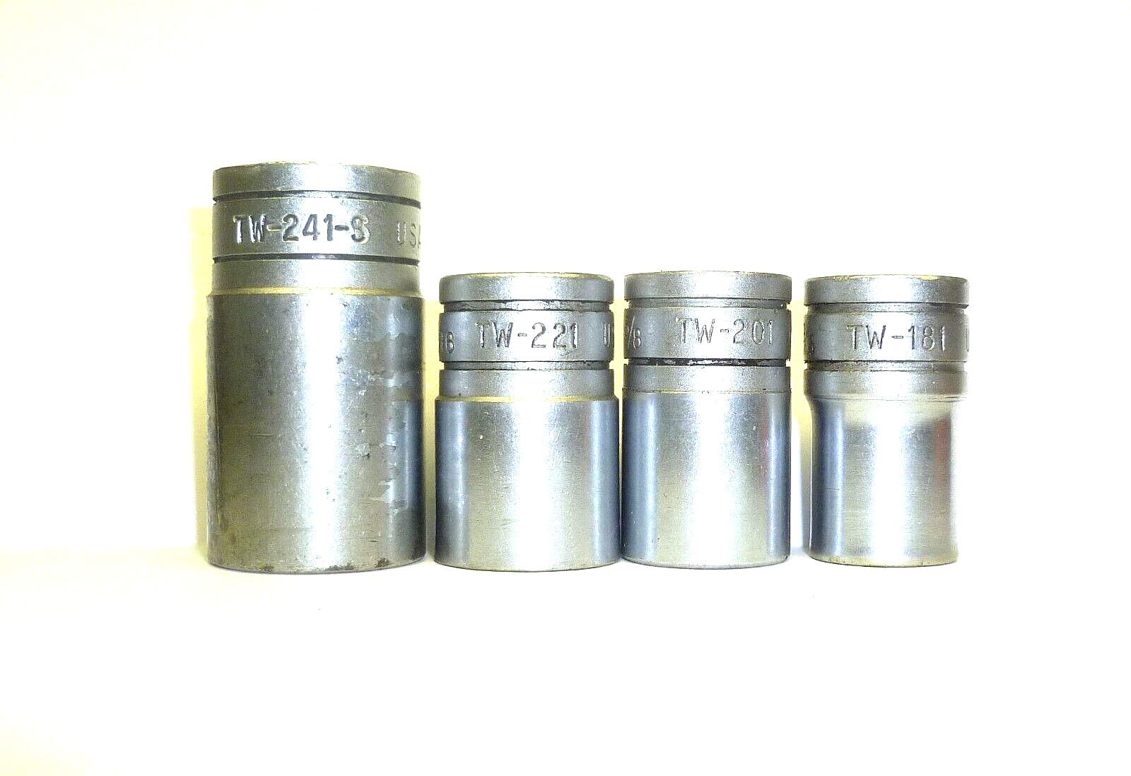 SET OF 4 SNAP ON TOOLS 1/2″ DRIV E 6 POINT SOCKETS 3/4″ 11/16″ 5/8″ 9/16″