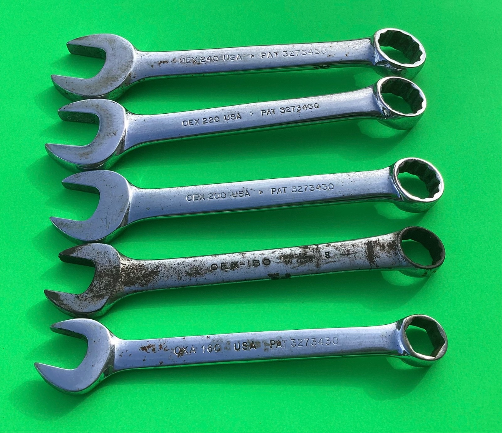 Set Of 5 Snap On wrenches OXA160, OEX180, OEX200, OEX220, OEX240