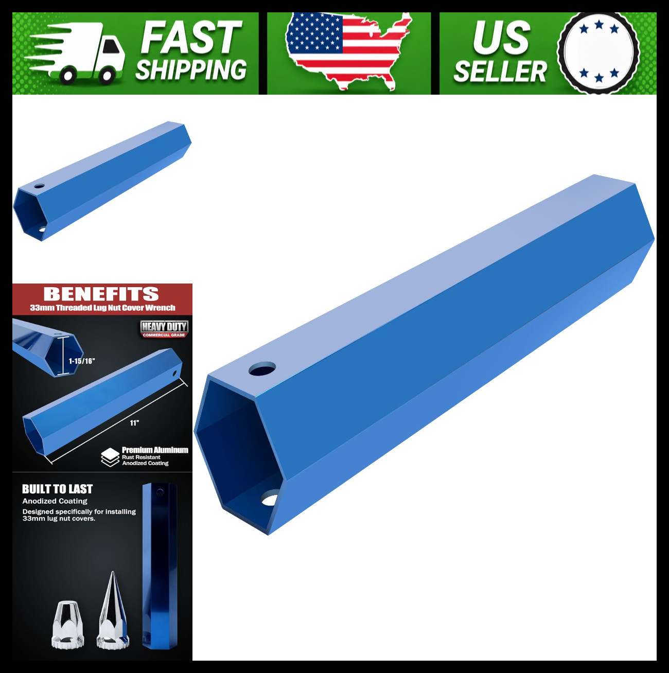 33mm Aluminium Lug Nut Covers Remover Tool