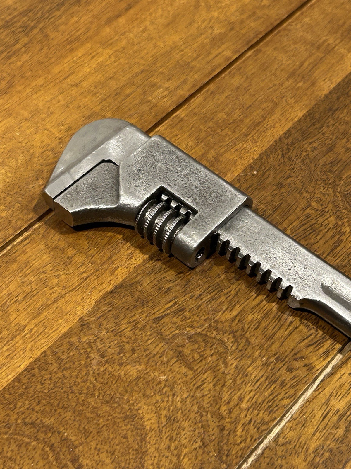 Vintage Herbrand 7” Adjustable Auto Pipe Monkey Wrench & Ball Peen Pein Hammer