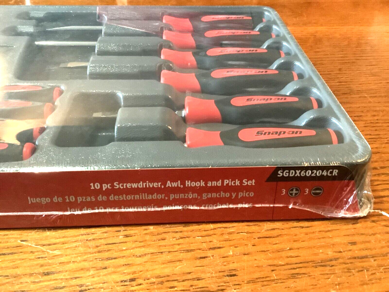 NEW Snap-on™ 10-pc Orange Soft Grip Screwdriver & Pick Set SGDX60204CO