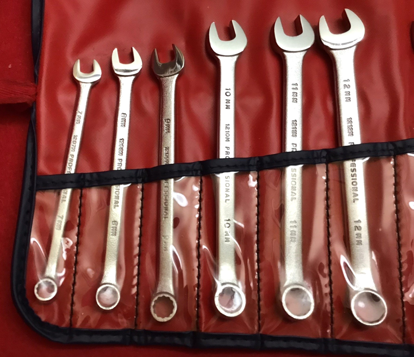 NEW PROTO PROFESIONAL METRIC 7mm-23mm 16Pc.COMBINATION WRENCH SET 12Pt.WITH ROLL