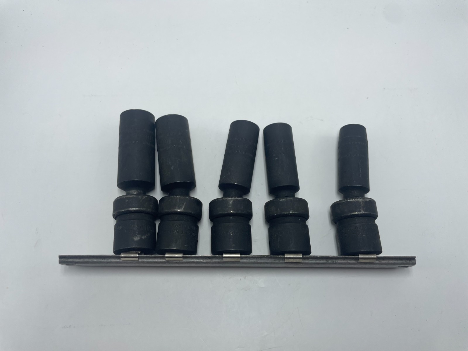 Snap-On 5 Piece 3/8 Drive Metric Deep Swivel Impact Sockets 10, 12, 13, 14, 15mm